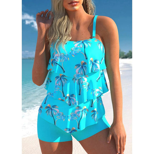 Ami - Tankini bleu élégant