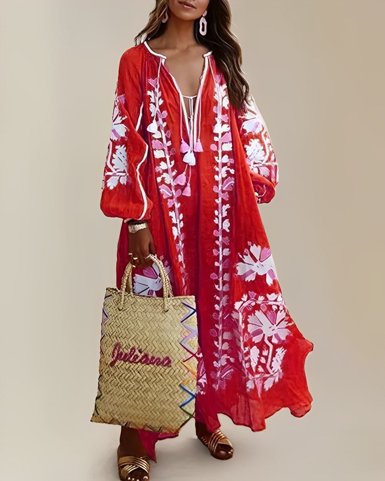 Lovia - Robe rétro boho ample