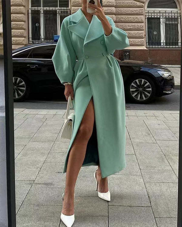 Manteau Vintage avec Manches Lanternes | Clara - Elégant et Stylé