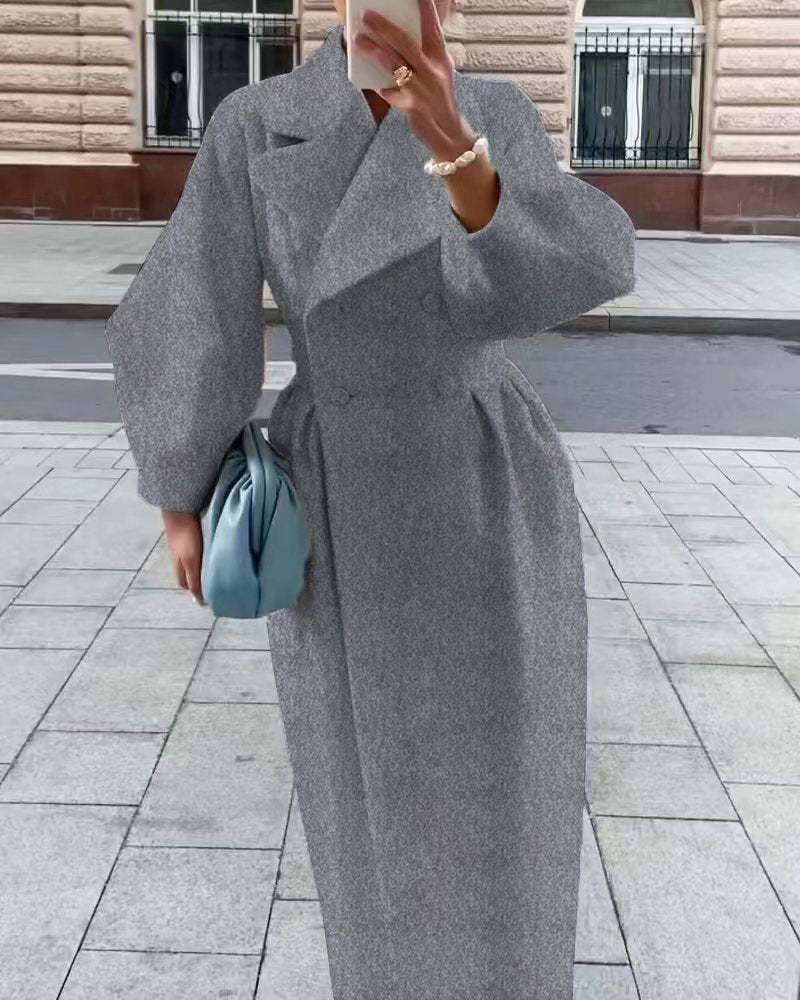 Manteau Vintage avec Manches Lanternes | Clara - Elégant et Stylé