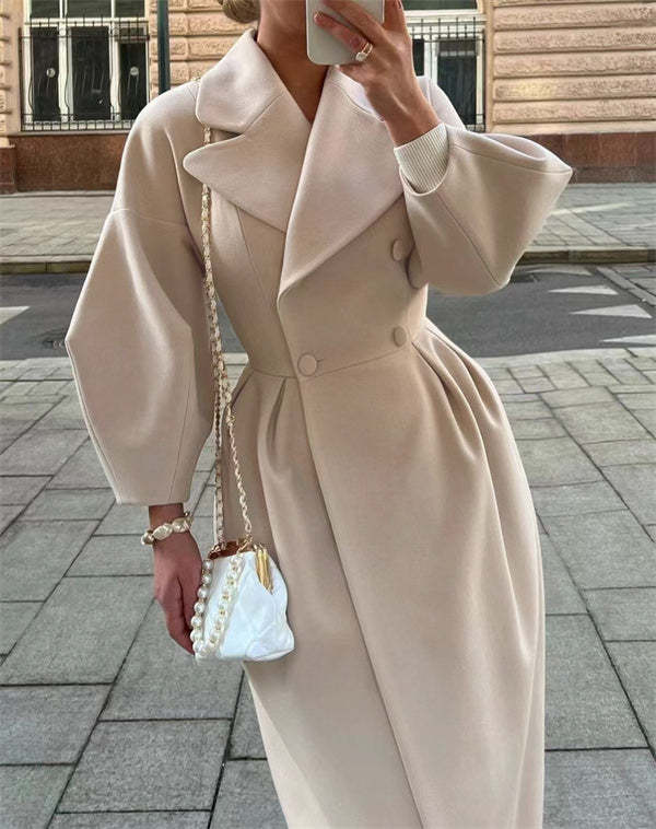 Manteau Vintage avec Manches Lanternes | Clara - Elégant et Stylé