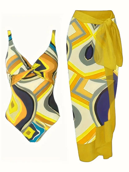 Maillot de bain sexy avec motif tropical