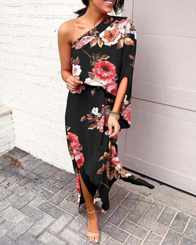Arlin - Robe sexy aux épaules tombantes