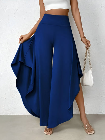 Daniella | Pantalon large à chemise asymétrique