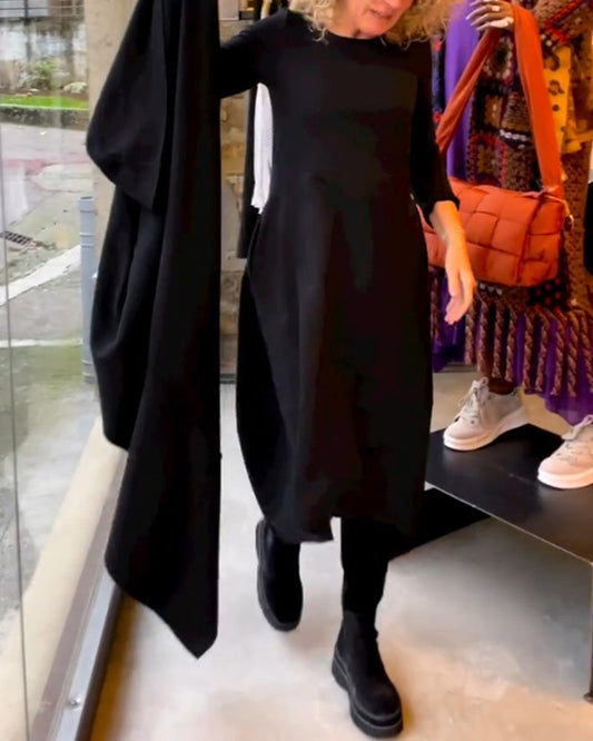 Robe unie et élégante