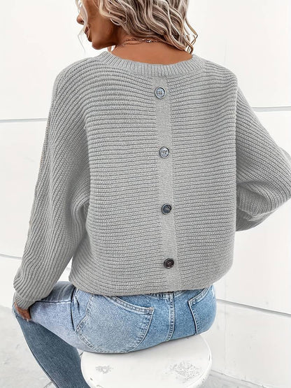 Delphine - élégant pull à col rond pour le printemps