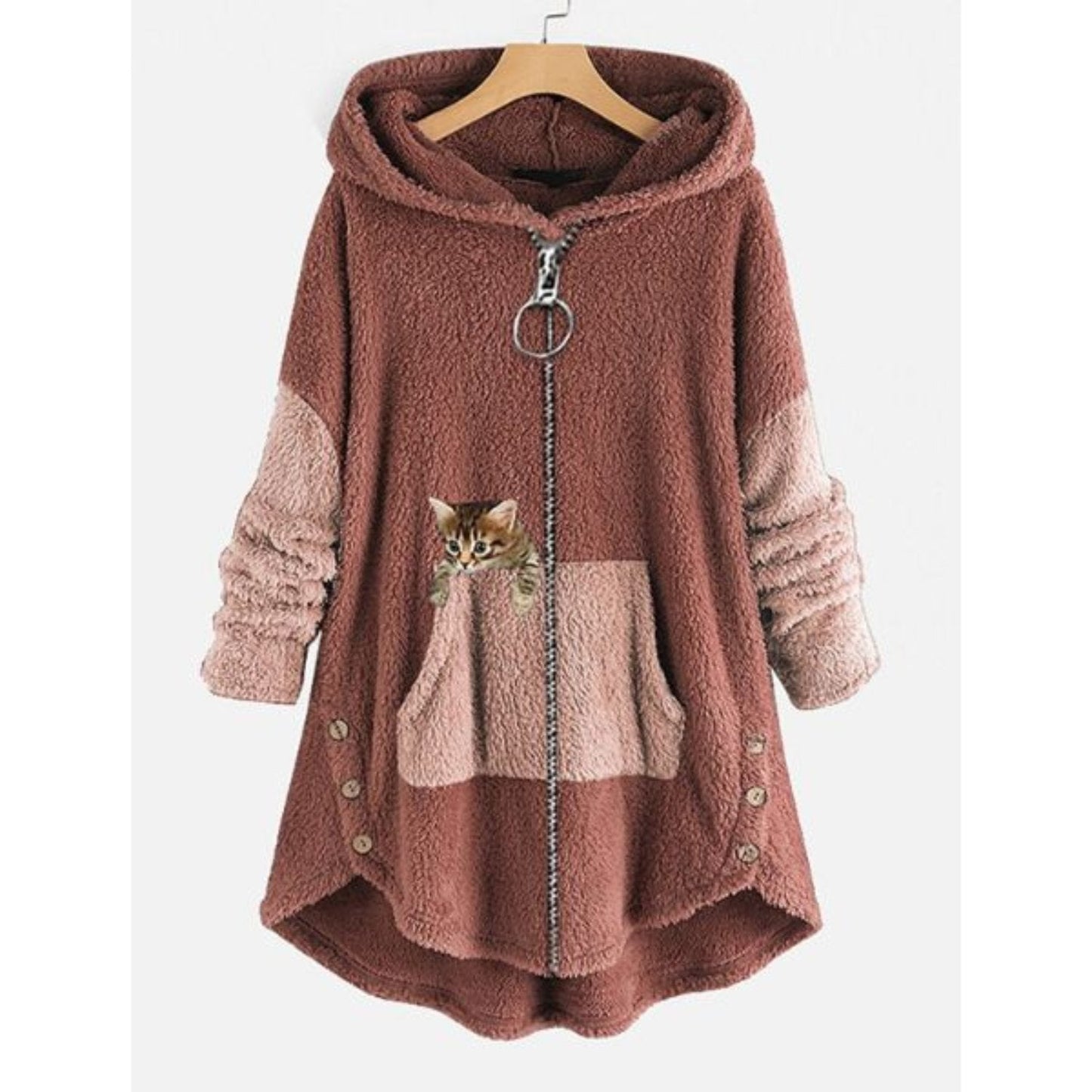 Veste polaire oversized | Parfait pour le quotidien et les activités de plein air pour femmes