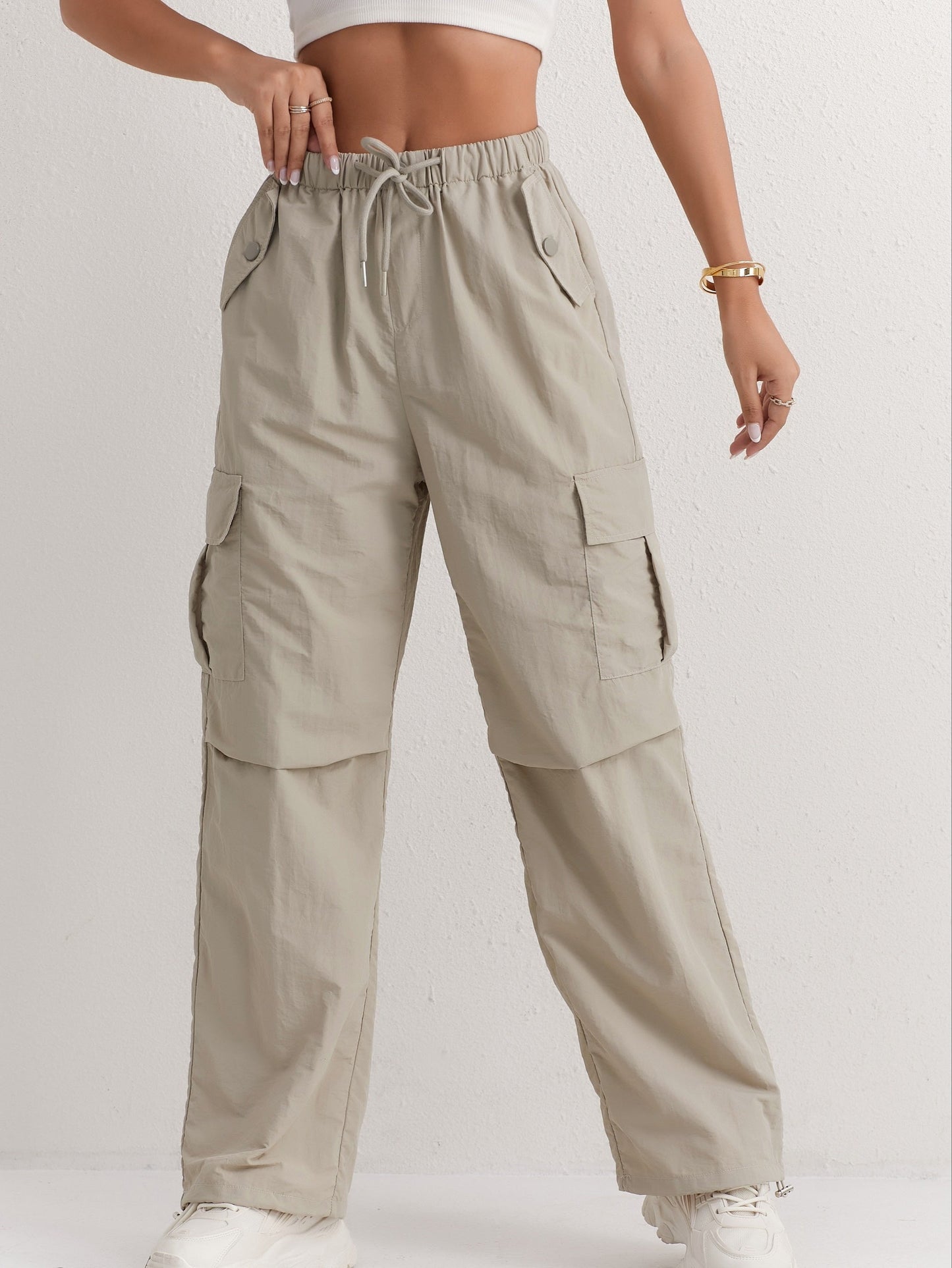 Solène - Pantalon Cargo Rose Stylé et Confortable pour Femmes