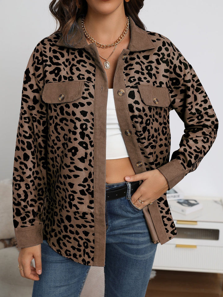 Krystal - Veste léopard pour femme