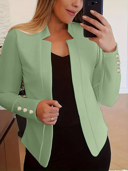 Emma - Blazer décontracté à manches longues et boutons