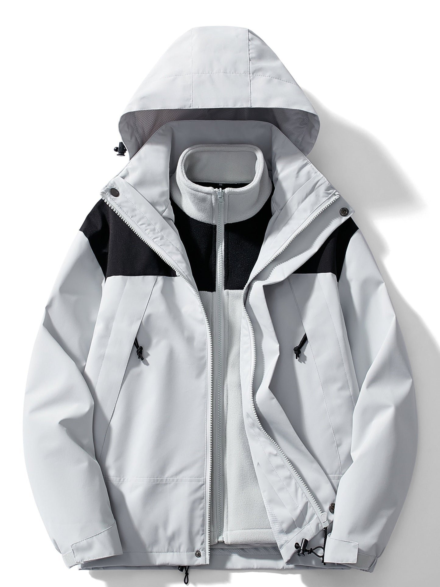 Zélie | Veste d'hiver polaire 3 en 1 avec capuche