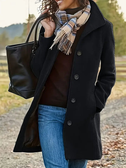Noor | Manteau long à double boutonnage