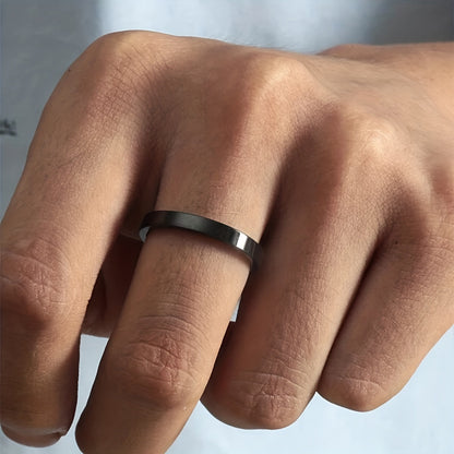 Lotte | Bague en acier inoxydable brillant avec motif en forme d'arche