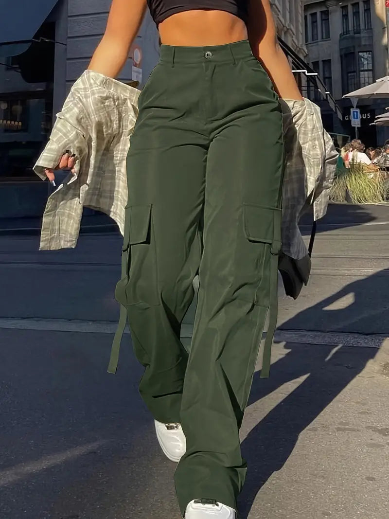Tara - Pantalon cargo uni pour femme