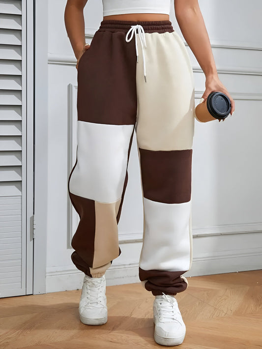 Tereza | Pantalon de survêtement ample Colour-Block - le confort rencontre le style