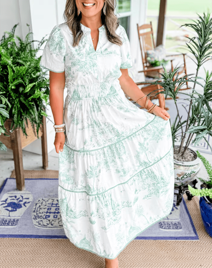 Robe longue au charme classique