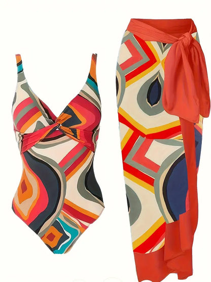 Maillot de bain sexy avec motif tropical