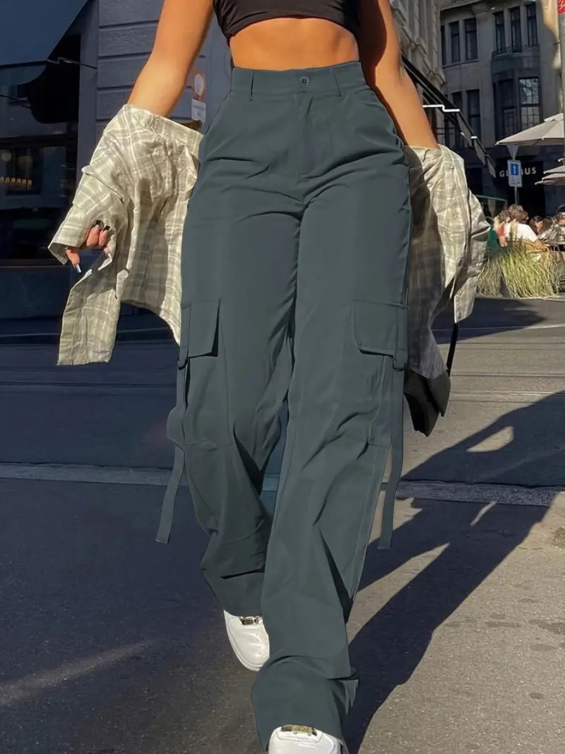 Tara - Pantalon cargo uni pour femme