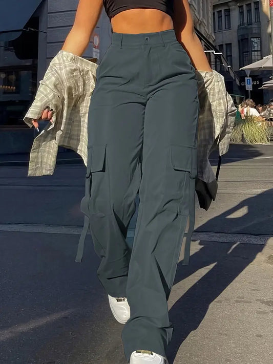 Tara - Pantalon cargo uni pour femme