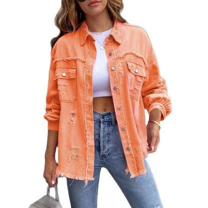 Victoria - veste en jean ample et élégante