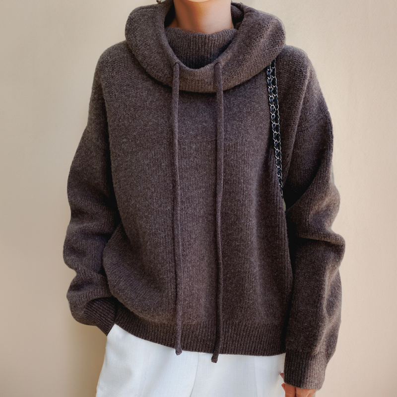 Meilleures ventes Pull-over à col roulé en laine mérinos pour femme - edeltraud