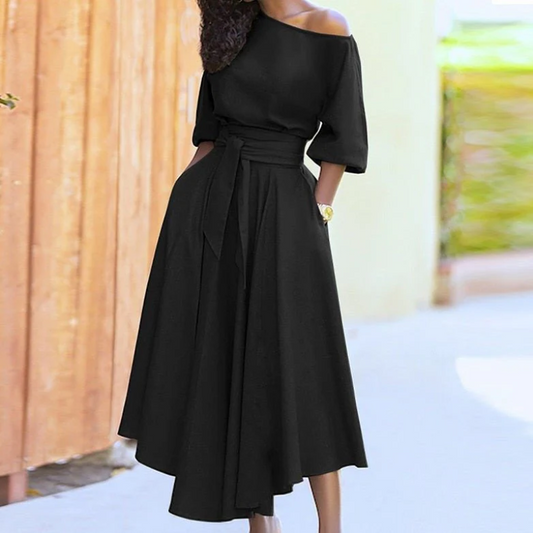 Robe longue enveloppante pour dames | Midi
