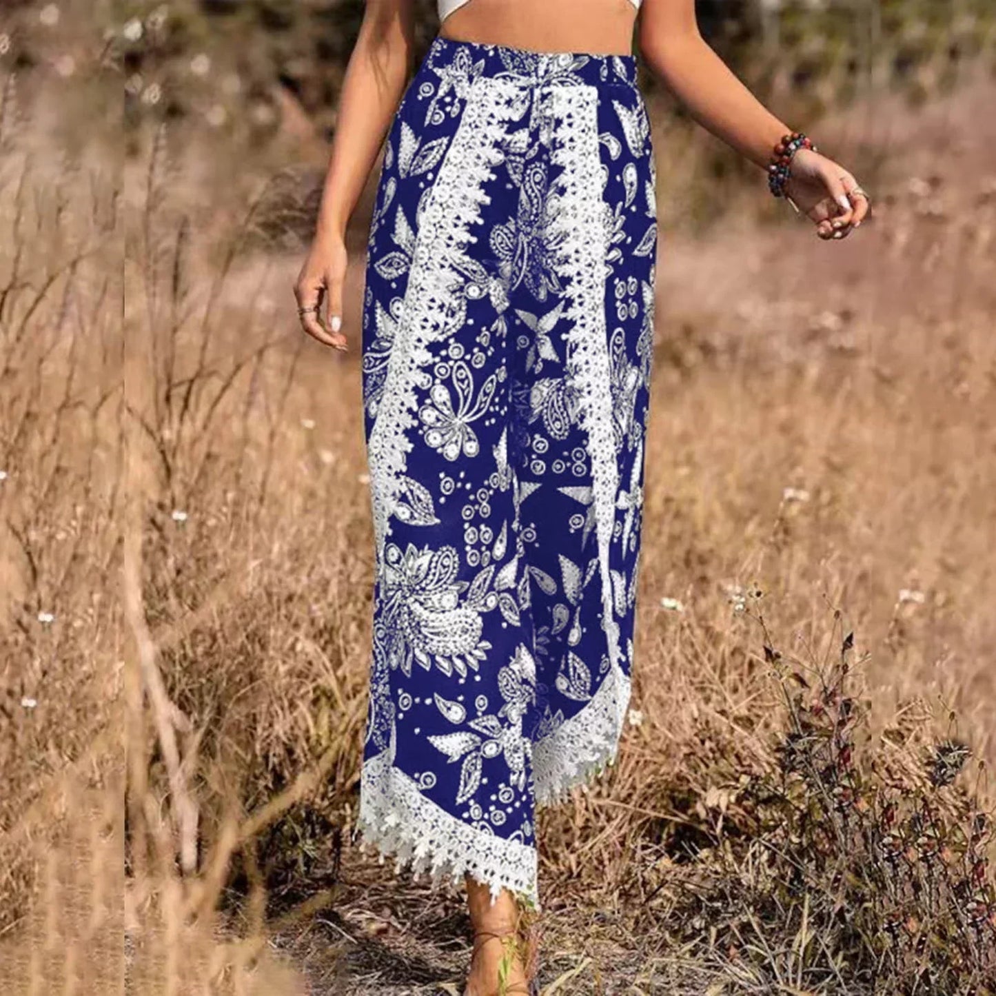 Pantalon élégant en dentelle