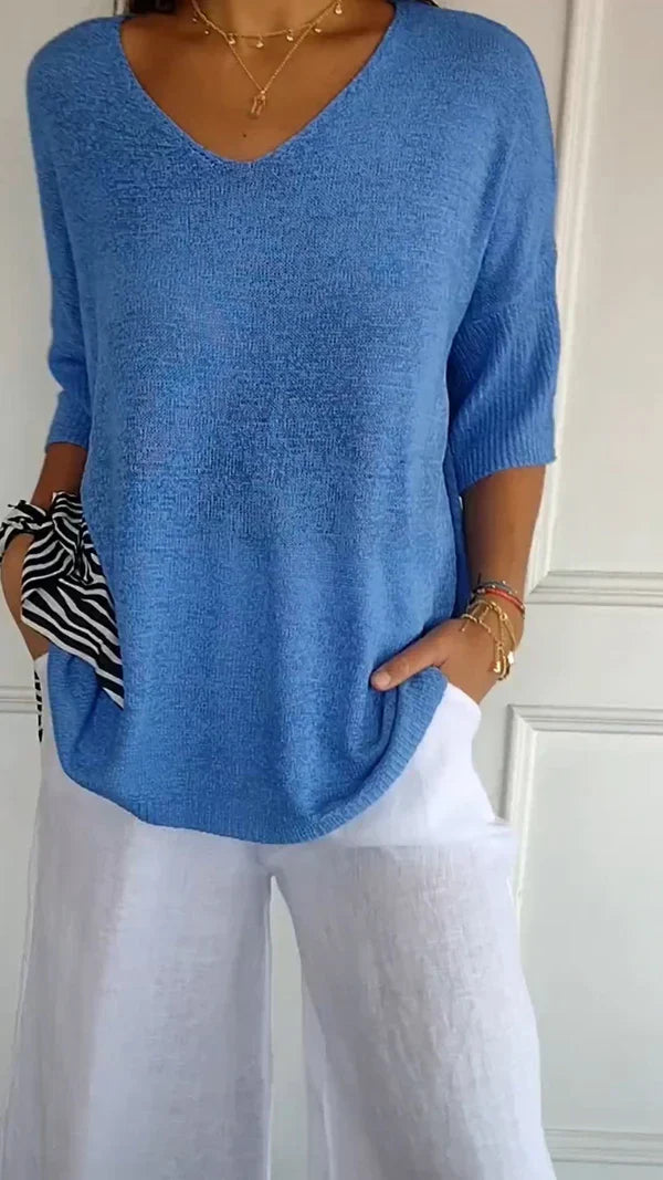 LILLY | top élégant avec décolleté en V