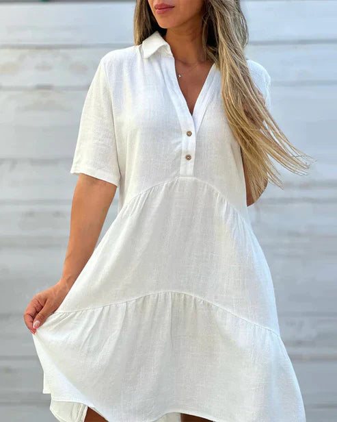 Becky - Robe à revers confortable