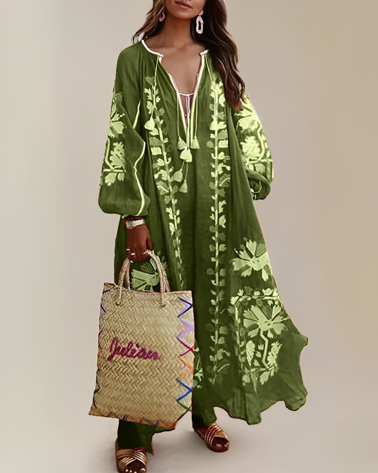 Lovia - Robe rétro boho ample