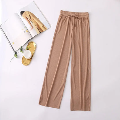 pantalon en tricot souple