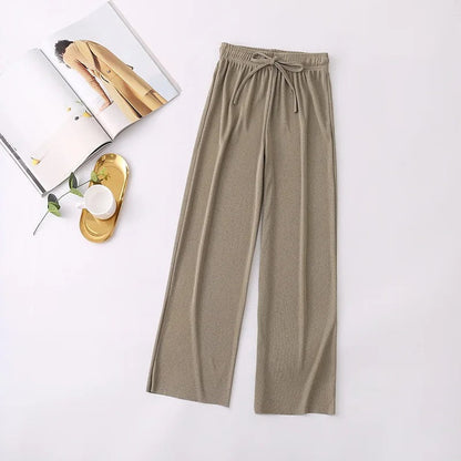 pantalon en tricot souple