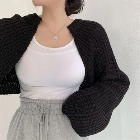 Henriette - Cardigan en tricot chic avec front ouvert pour femmes
