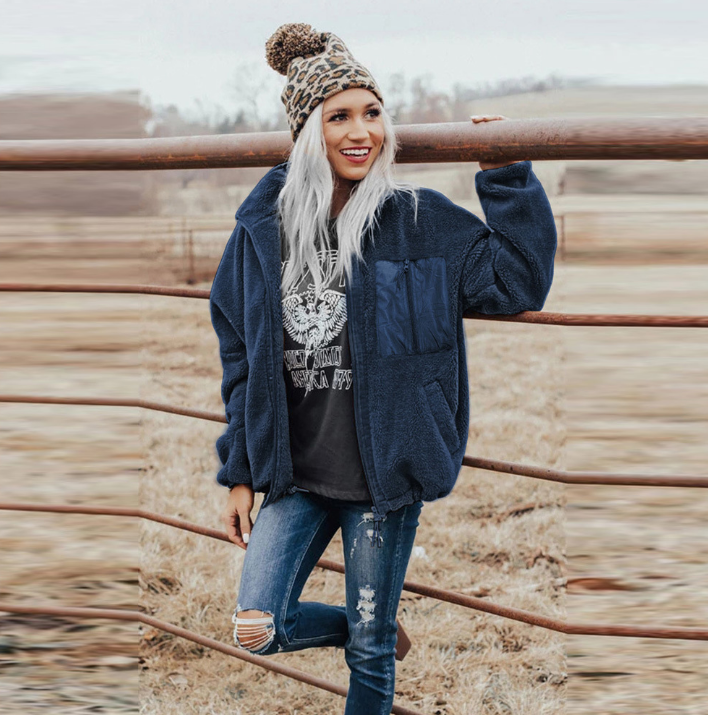 Veste ample et chaude pour femmes