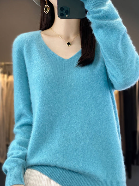 Umaya Sweater | Pull à col en V pour femmes