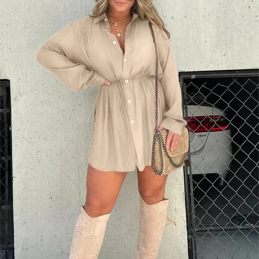 Marcelina - Robe romper à manches longues
