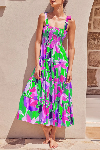Robe à fines bretelles et pois sur Fashion Street