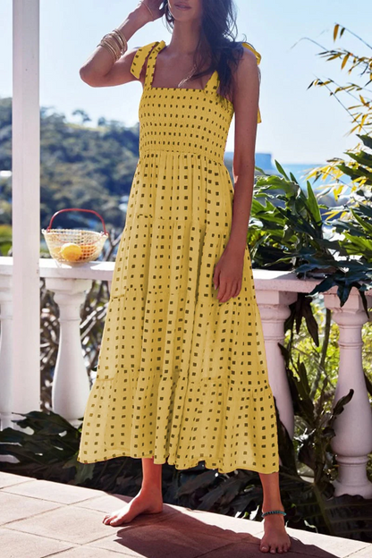Robe à fines bretelles et pois sur Fashion Street