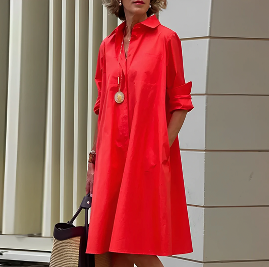 Robe chemise intemporelle à l'élégance moderne