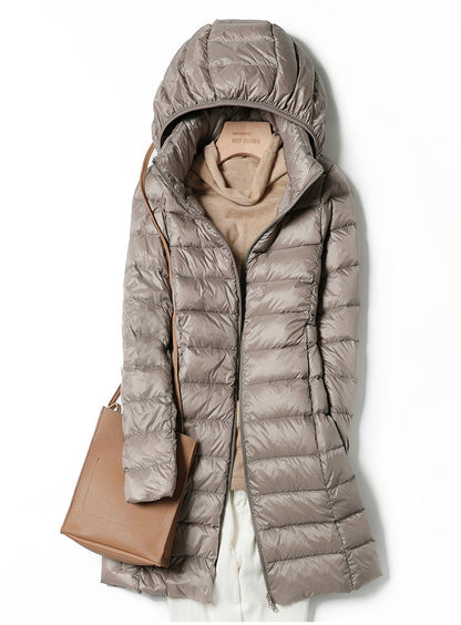 Veste longue ultralégère pour femmes