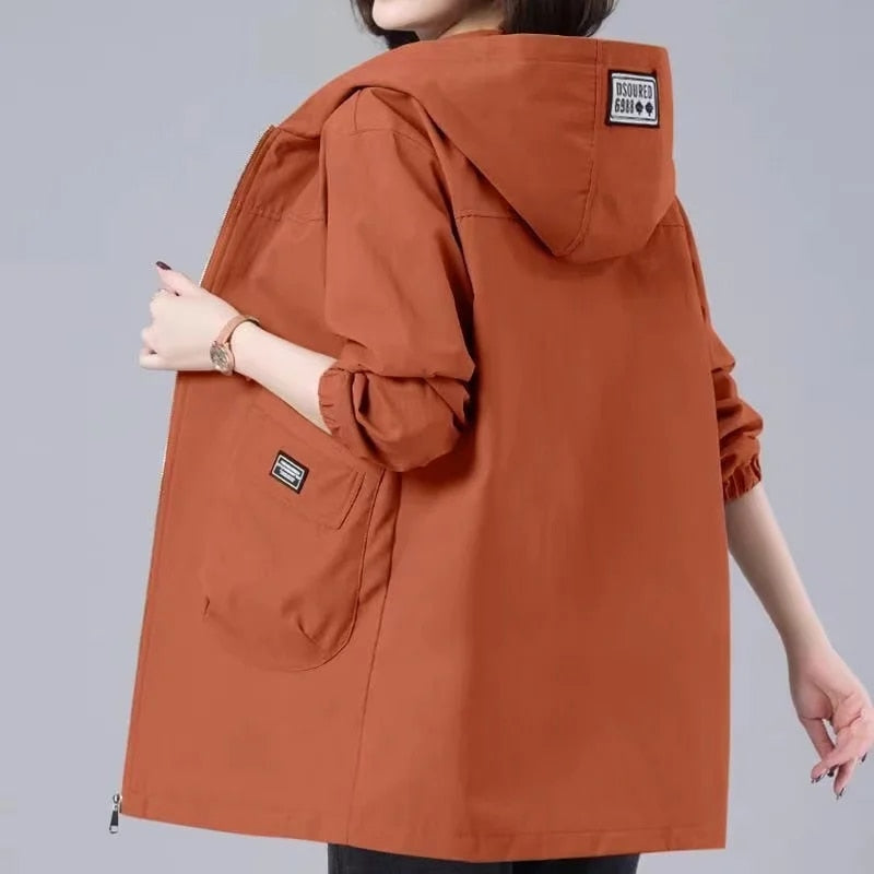 Kimberly | Veste longue à capuche pour le printemps