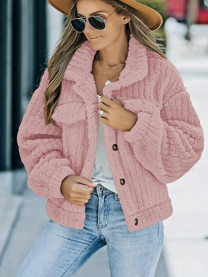 - Veste en fourrure unie