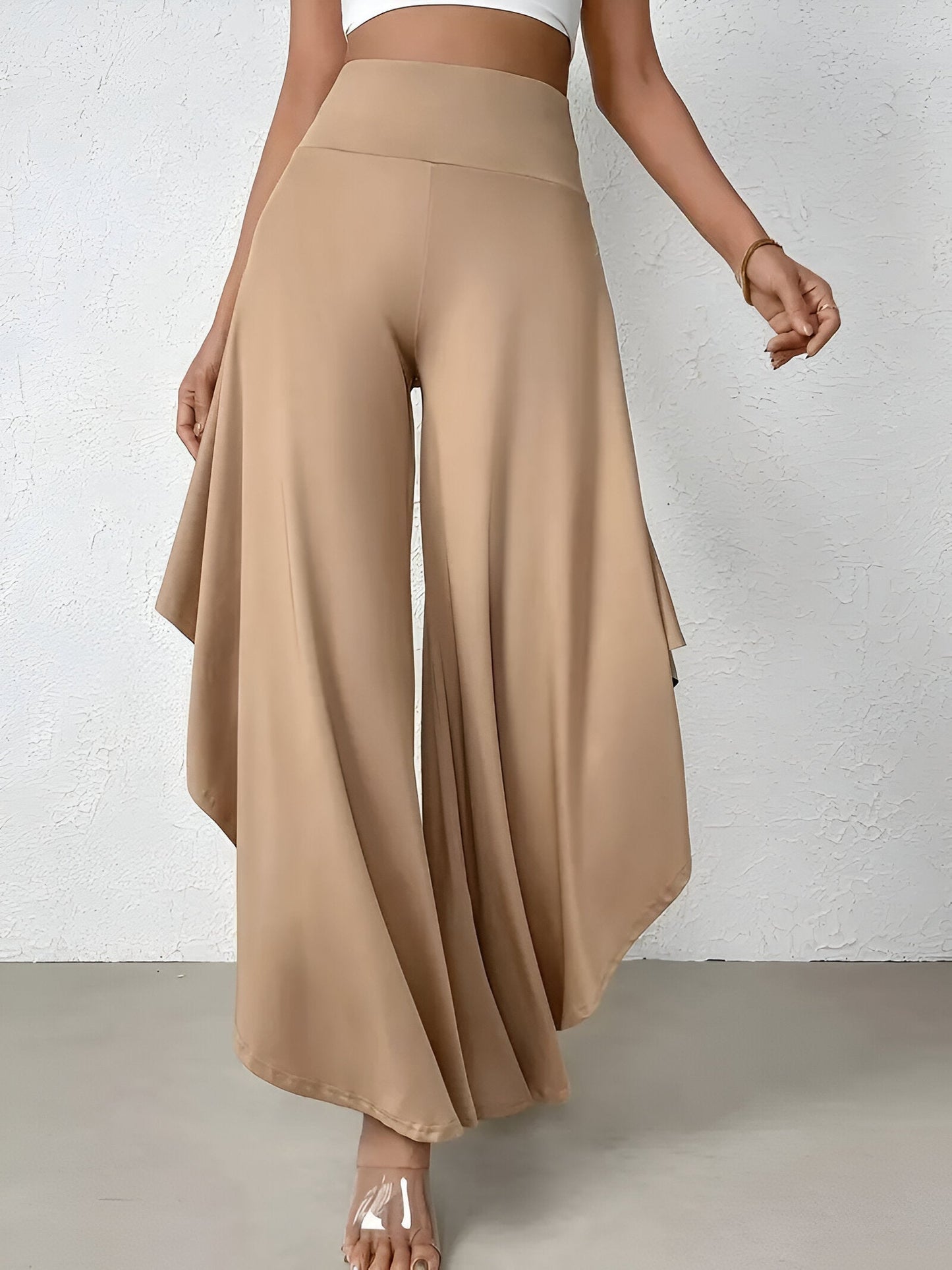 Daniella | Pantalon large à chemise asymétrique