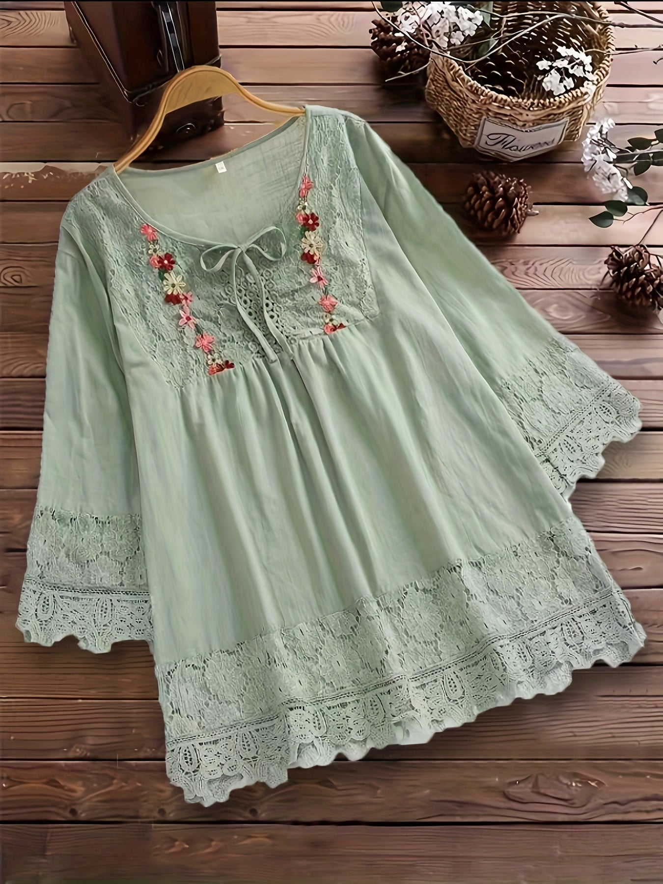 Tavo™ | Blouse Élégante en Dentelle Raffinée