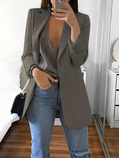Blazer lyre décontracté grande taille
