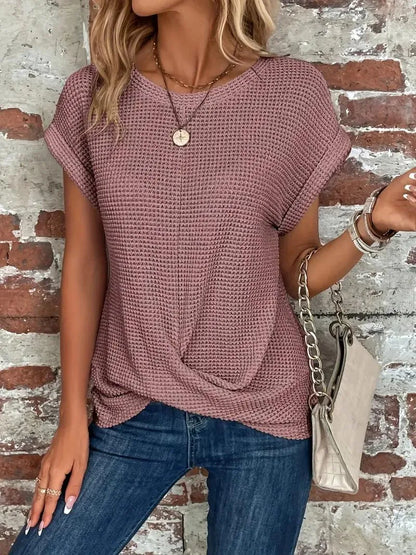 T-shirt en maille - Décontracté - Matière respirante - Parfait pour un usage quotidien