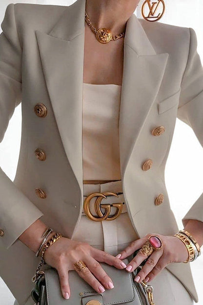 Wanya Blazer | Blazer à double boutonnage avec boutons dorés