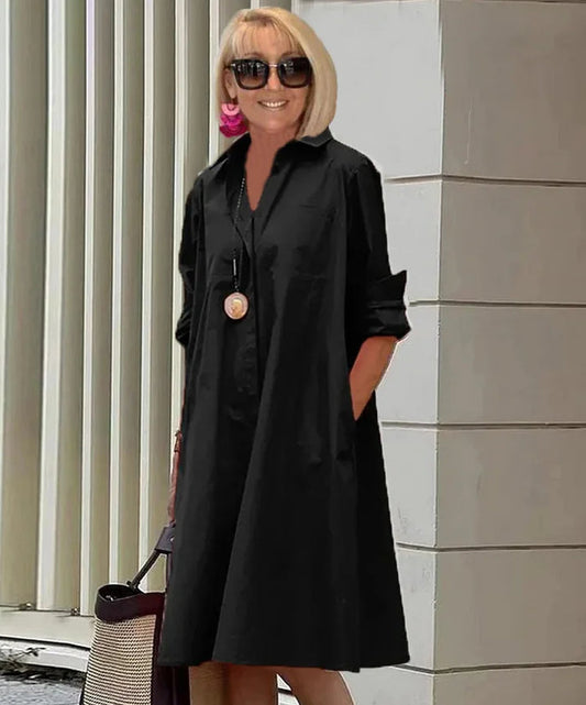 Robe chemise sophistiquée dans un style élégant pour femmes