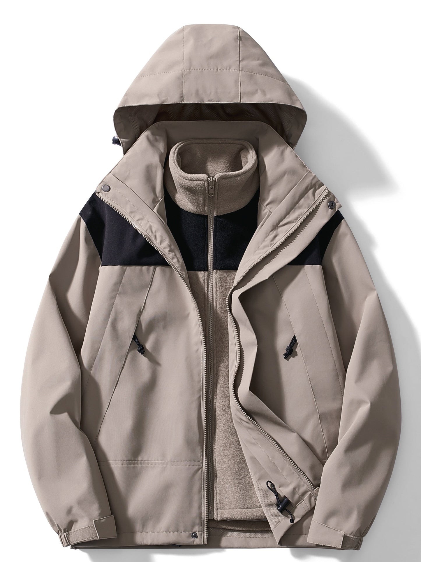 Zélie | Veste d'hiver polaire 3 en 1 avec capuche