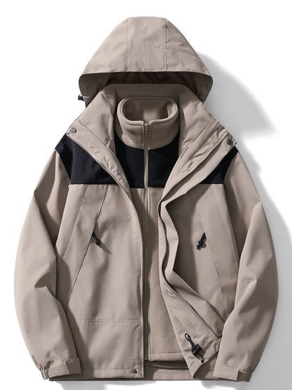 Zélie | Veste d'hiver polaire 3 en 1 avec capuche